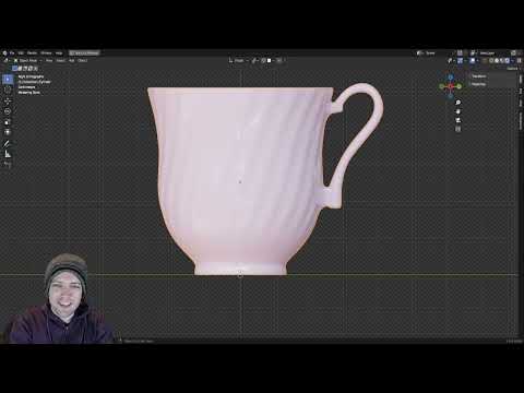 I Learnt How To Create a Fluted Tea Cup in Blender | Daily CGI | Day 55