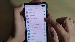 Galaxy S10 / S10+: How to Grant / Deny App Permission to Use SMS Services