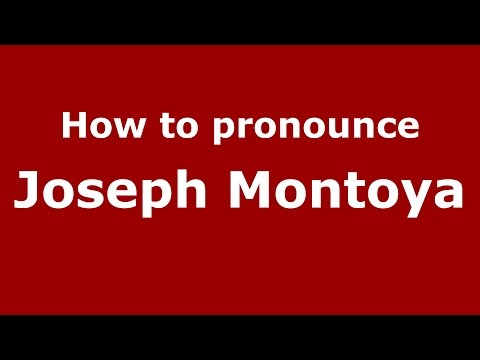 How to pronounce Joseph Montoya (American English/US) - PronounceNames.com