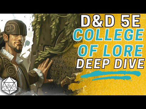 Complete Guide to College of Lore | Bard Subclass D&D 5e Deep Dive