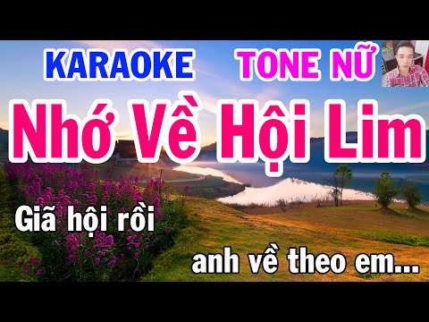 Karaoke Nhớ Về Hội Lim Tone Nữ Nhạc Sống  gia huy karaoke