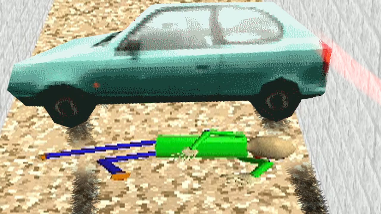 i ran over baldi with a freakin car