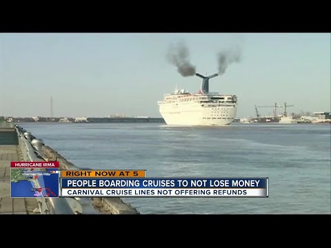 Carnival passengers upset because ships sail despite Hurricane Irma Video