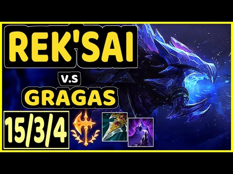 REK'SAI vs GRAGAS - 15/3/4 KDA JUNGLE GAMEPLAY - EUW Ranked DIAMOND
