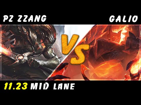 Pz Zzang - Yasuo vs Galio MID Patch 11.23 - Yasuo Gameplay