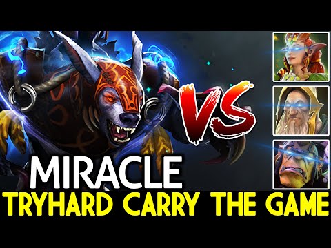 MIRACLE [Ursa] When Pro Tryhard Carry The Game Insane Plays Dota 2
