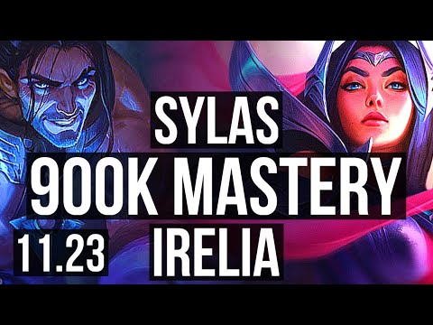 SYLAS vs IRELIA (MID) | 14/3/9, Legendary, 900K mastery | EUW Diamond | 11.23