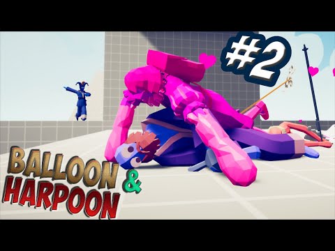 Ballooner & Harpooner (+Fighter Trio)  vs Every Faction(Naruto etc...) #2- TABS MODS GAMEPLAY