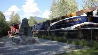 preview picture of video 'Rocky Mountaineer @ Craigellachie BC'