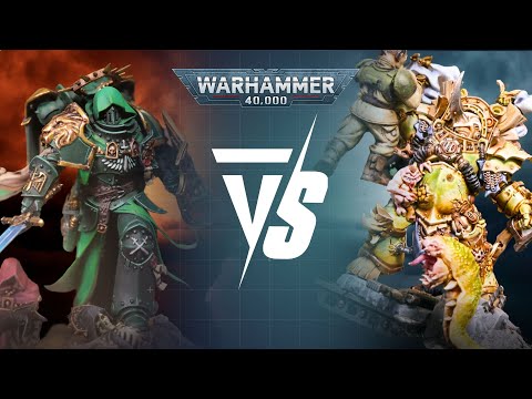 NEW Dark Angels Vs Death Guard: 2000pts Warhammer 40K Battle Report