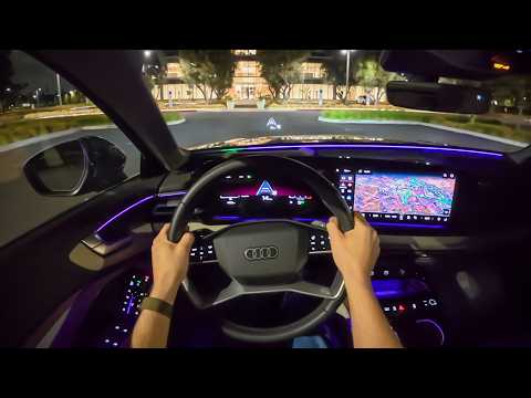 2025 Audi A5 - POV Night Drive (Binaural Audio)
