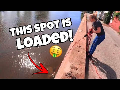 My Girlfriend & I Hit The Ultimate Magnet Fishing Jackpot - You Won't Believe What We Found!(Part 2)