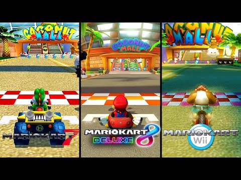 Evolution of Coconut Mall (2008-2022) Mario Kart