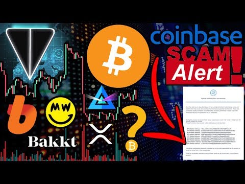 BIG Bitcoin Move Incoming?!? Be Careful! Coinbase Maintenance SCAM! KYC Hack Updates $BTC $XRP $GRIN Video