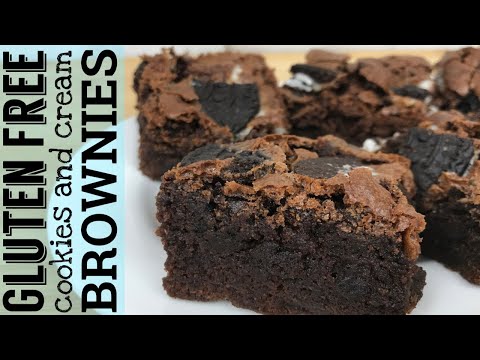 ULTIMATE Fudgy Oreo Style GLUTEN FREE BROWNIES!!!