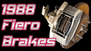 Replace 1988 Fiero Brake Calipers and Parking Brake