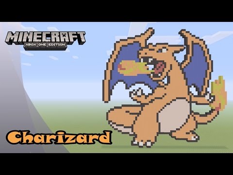 Minecraft: Pixel Art Tutorial and Showcase: Charizard (Pokemon)