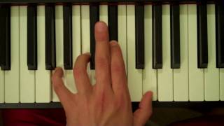 How To Play an A Half-diminished 7th Chord on Piano (Left Hand)