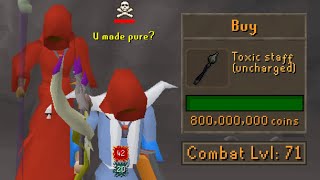 I made the Perfect Toxic Staff Pure on New Runescape (VENOM)