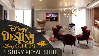 1-Story Royal Suite with Verandah Walkthrough Room Tour | Disney Destiny | Disney Cruise Line 2026