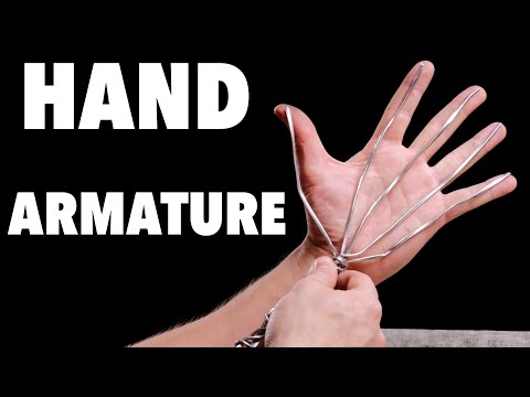 How To Make Life Size Wire Armature For Hands