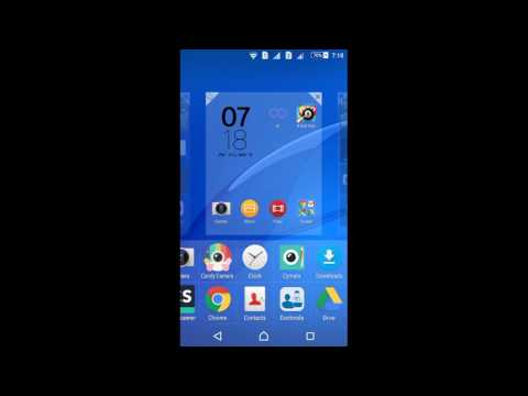 How to create a folder on your Xperia home screen
