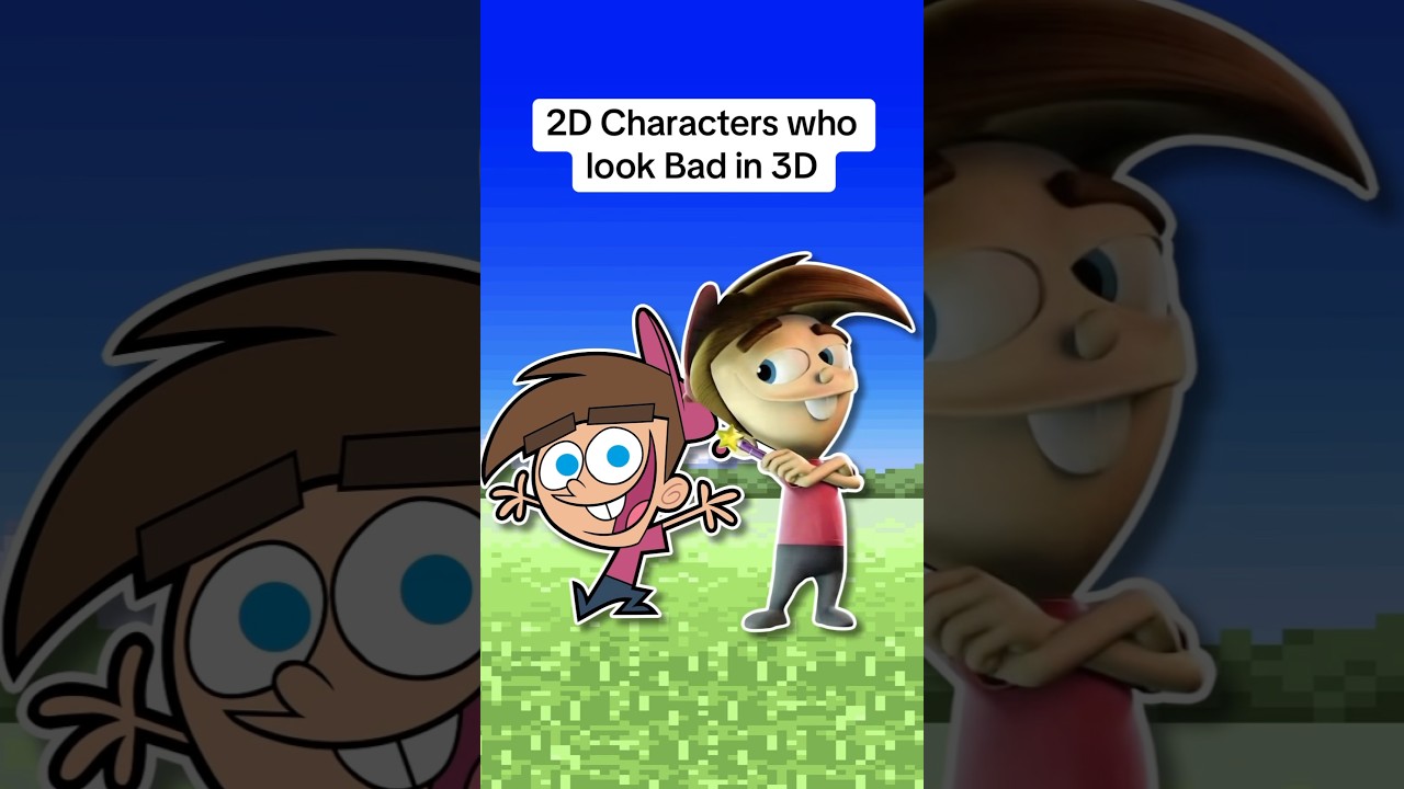 2D Characters who look Bad in 3D? #nickelodeon