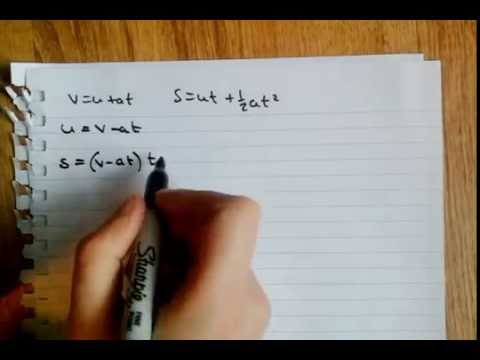 How to Derive the SUVAT Equations!