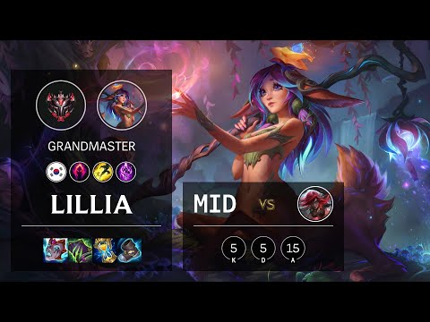 Lillia Mid vs Katarina - KR Grandmaster Patch 11.7