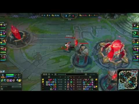 [JG] C9 Meteos Olaf with Bjergsen vs SKT Bang and Rox PraY KR soloQ Ranked Master