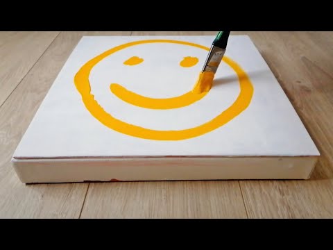 Simple Techniques in Acrylic | Abstract Painting for Beginners | Pierre Soulages Style | Work #61