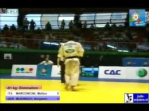 Judo 2012 World Cup Rome: Marconcini (ITA) - Muennich (GER) [-81kg]