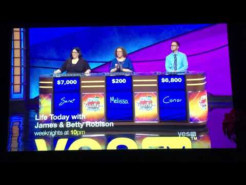 Double Jeopardy - The Teacher’s Tournament (quarterfinal match) Day 4, 2nd Daily Double (5/9/19)