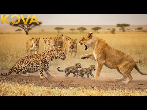 Lion & Leopard: A Deadly Duel for Dominance | Animal Fight