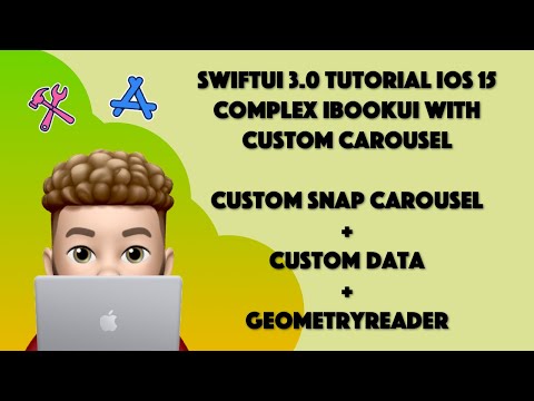 SwiftUI 3.0 iBook UI - Snap Wheel Carousel Xcode 13