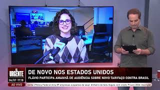 Flávio Bolsonaro volta aos EUA para tentar reverter tarifaço de Trump que ele mesmo pediu.