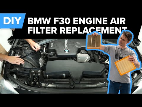 How To Replace a BMW F30 Engine Air Filter (BMW 3-Series F30 F31 320i 328i 330i xDrive & More)