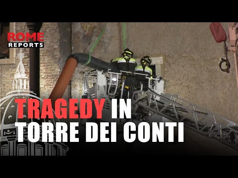 WORKER TRAPPED in Torre dei Conti DIES After 11-Hour Rescue Effort
