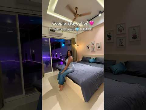 Couple staycation with private pool near Mumbai 😍📍 #atifaslam #bollywood #staycation #travel