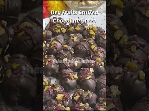 Chocolate Dates (Dry Fruits Stuffed) #dryfruits #chocolate #dates #valentine #recipe #shorts #short