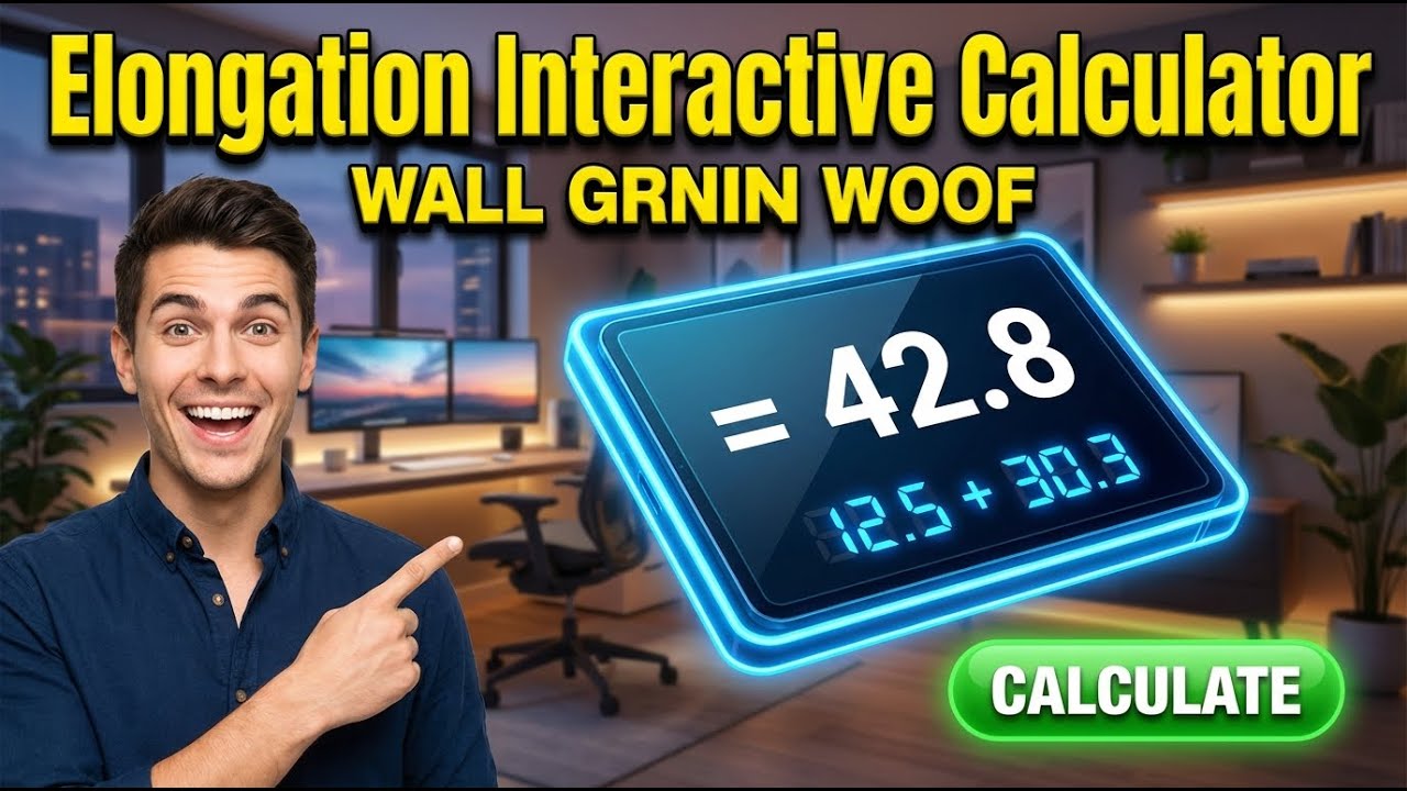 Elongation Interactive Calculator
