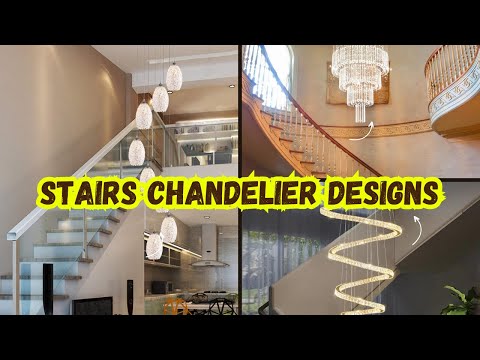Stairs Chandelier Designs| Pendant Ceiling For Stairs| Staircase Hanging Lights| Stair Lighting Idea