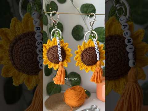 Llavero girasol 🌻 #crochet #llaverogirasol #amigurumi #girasol #amigurumi #llavero