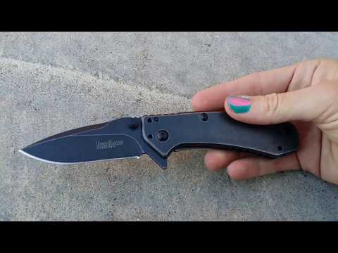 Kershaw Cryo Blackwash Knife 1555BW - Kershaw-Knives.net