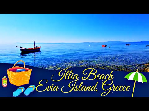 ⛱️🏄‍♂️Ilia Beach,Evia Island:🧜‍♂️🕶️Your Gateway to Sun-Kissed Paradise and Endless Blue Skies!☀️🌬️