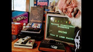 First Time Playing Intellivision at 54 - Skiing - Played Like NO OTHER - LOL - Retro Gaming Goodness