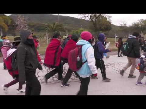 Llegada de peregrinos de la Quebrada del Toro a Campo Quijano