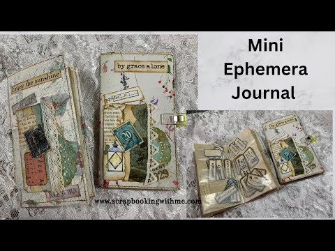 MINI EPHEMERA STORAGE JOURNAL | START TO FINISH | Step by step tutorial