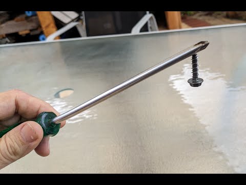 How to magnetise a screwdriver.