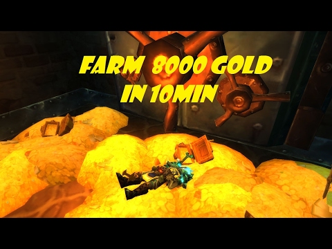 WoW Legion farm 8000 gold in10min(Private server)